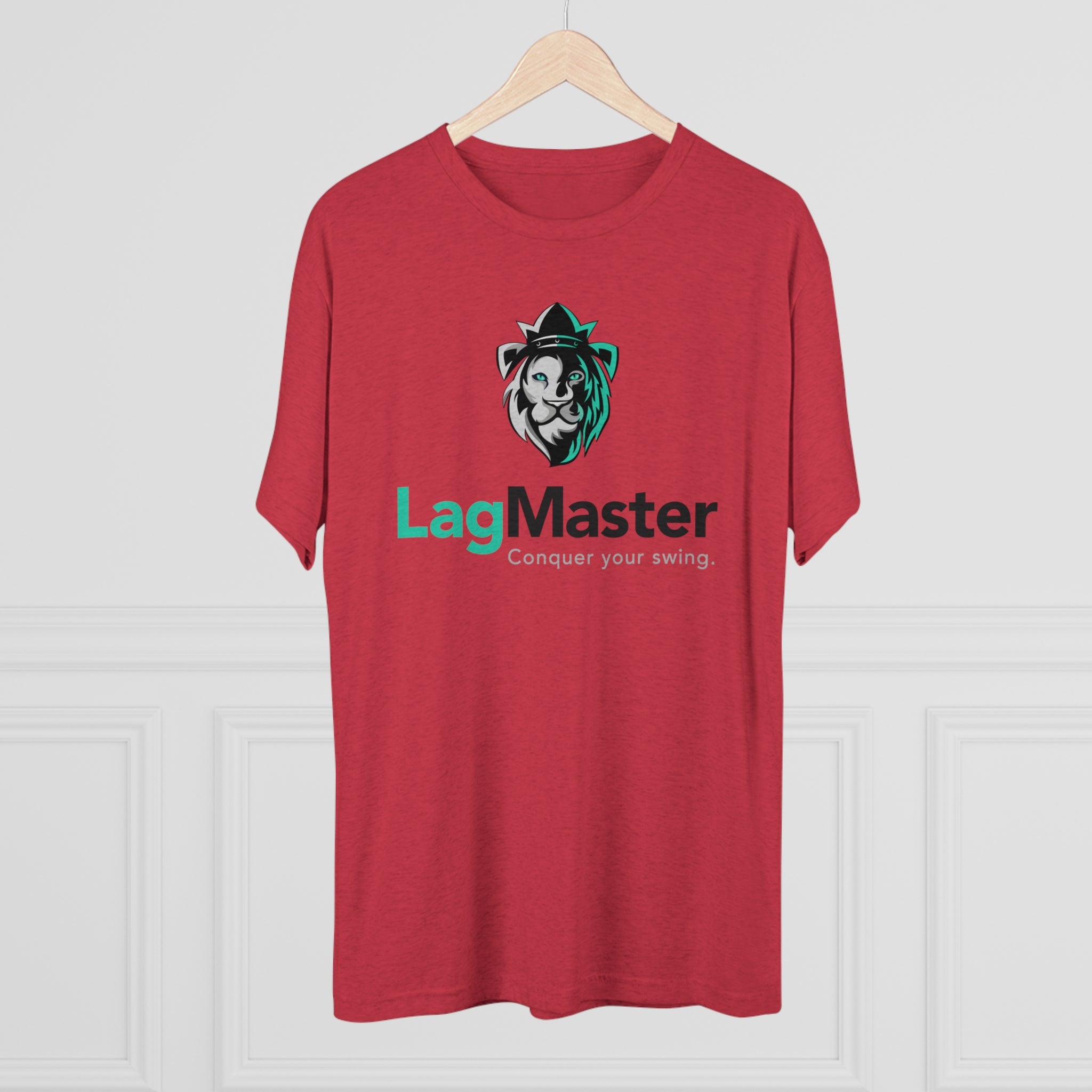 LagMaster Lion Logo Unisex Tri-Blend Crew Tee
