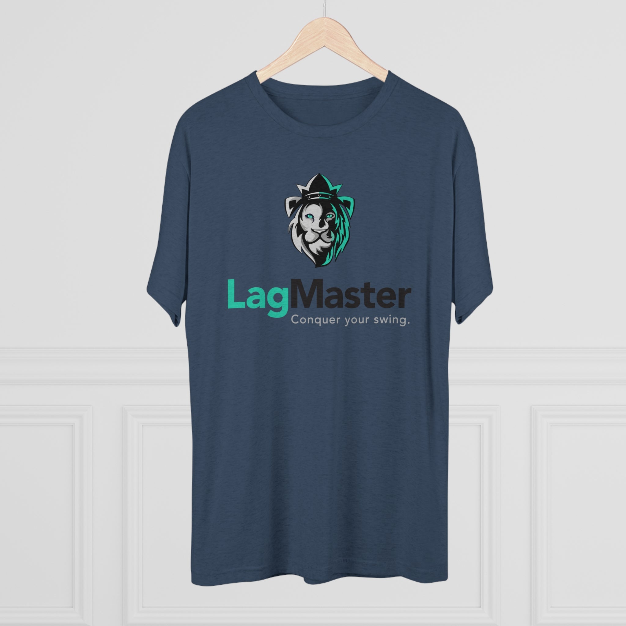 LagMaster Lion Logo Unisex Tri-Blend Crew Tee