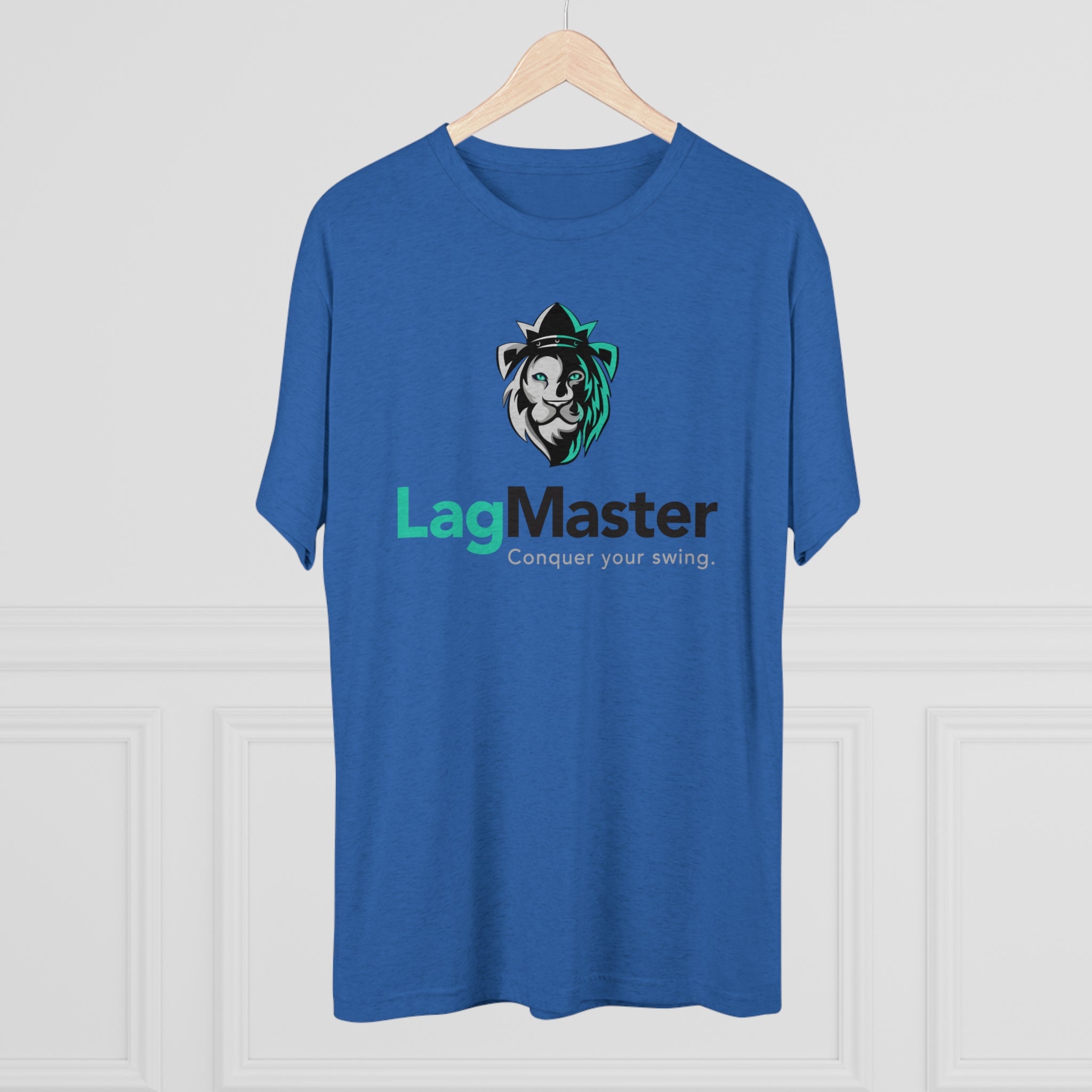 LagMaster Lion Logo Unisex Tri-Blend Crew Tee