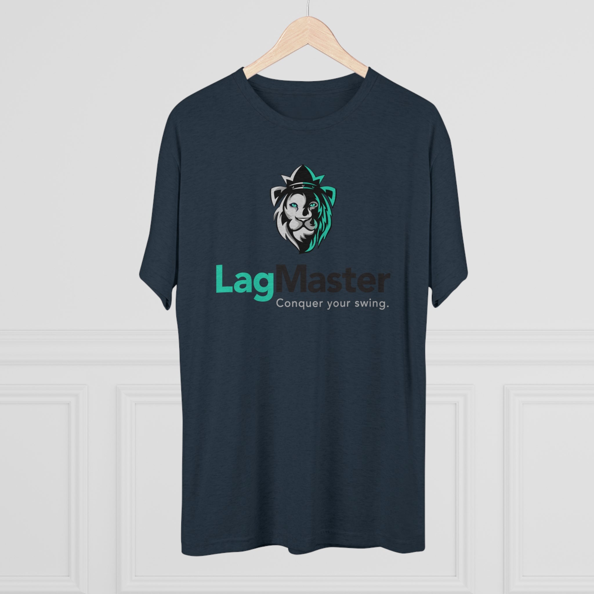 LagMaster Lion Logo Unisex Tri-Blend Crew Tee