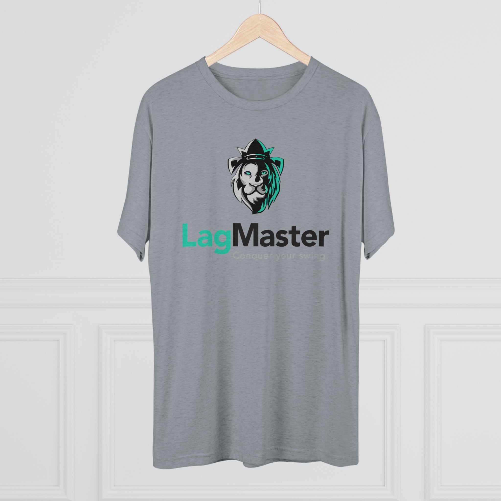 LagMaster Lion Logo Unisex Tri-Blend Crew Tee