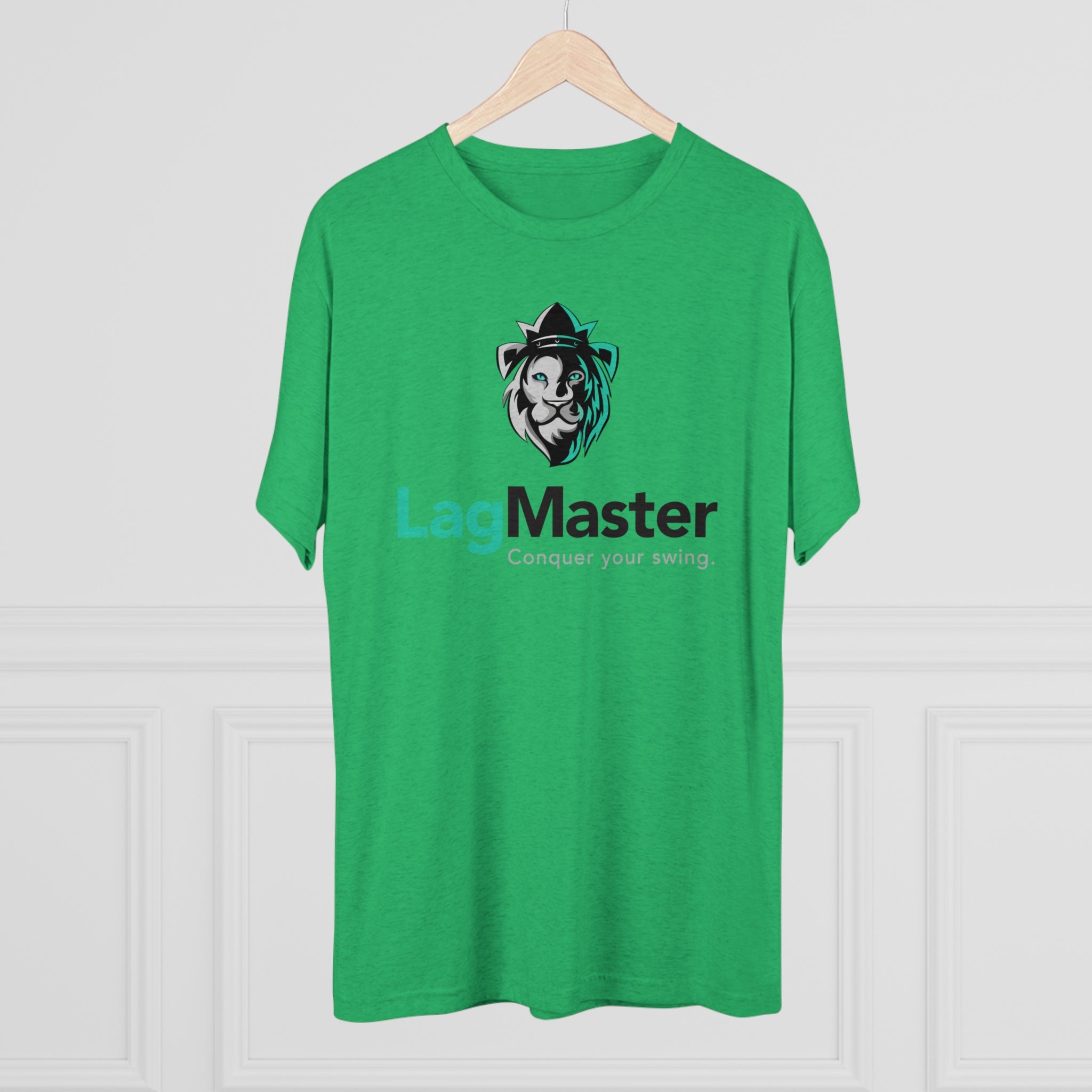 LagMaster Lion Logo Unisex Tri-Blend Crew Tee