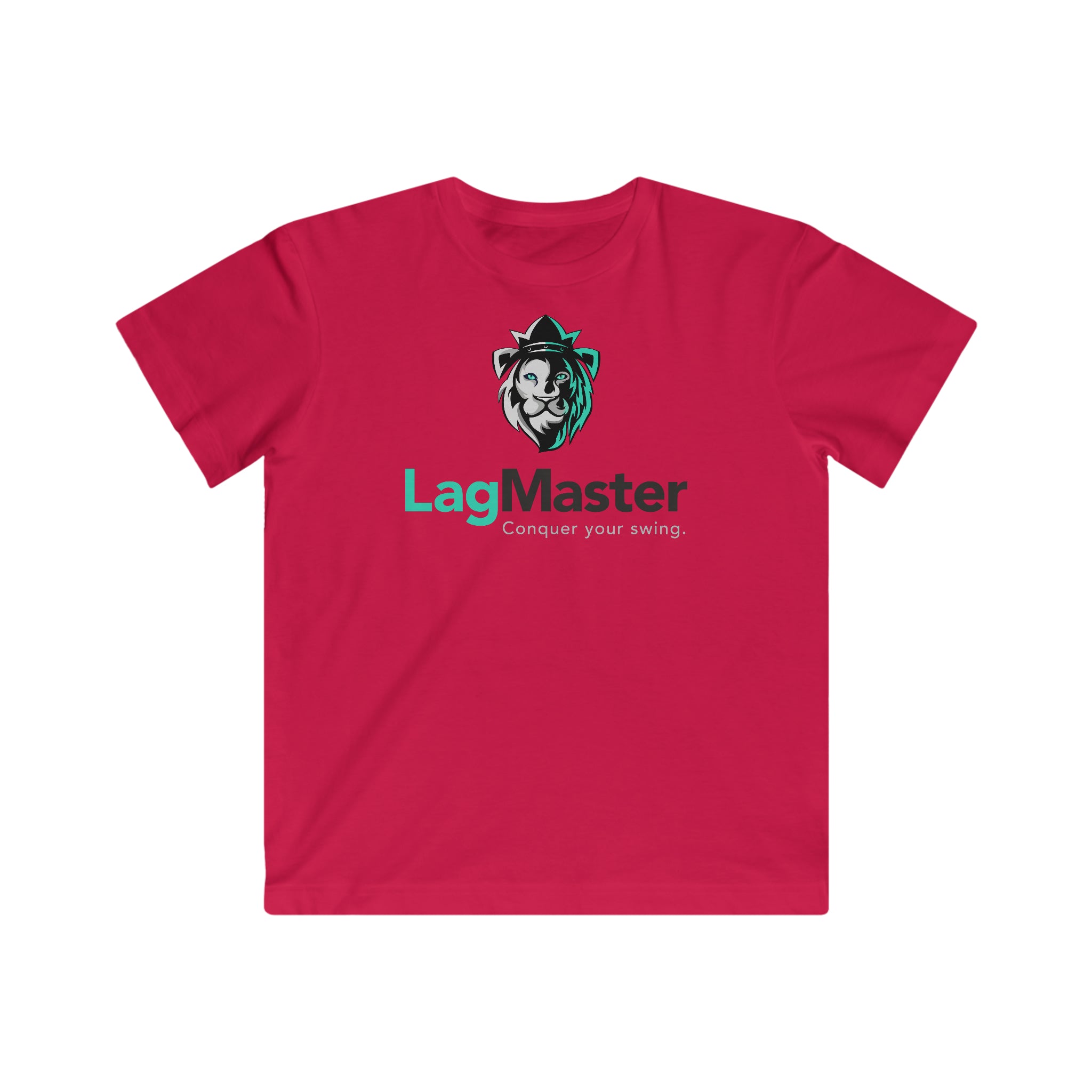 LagMaster Lion Logo Kids Fine Jersey Tee