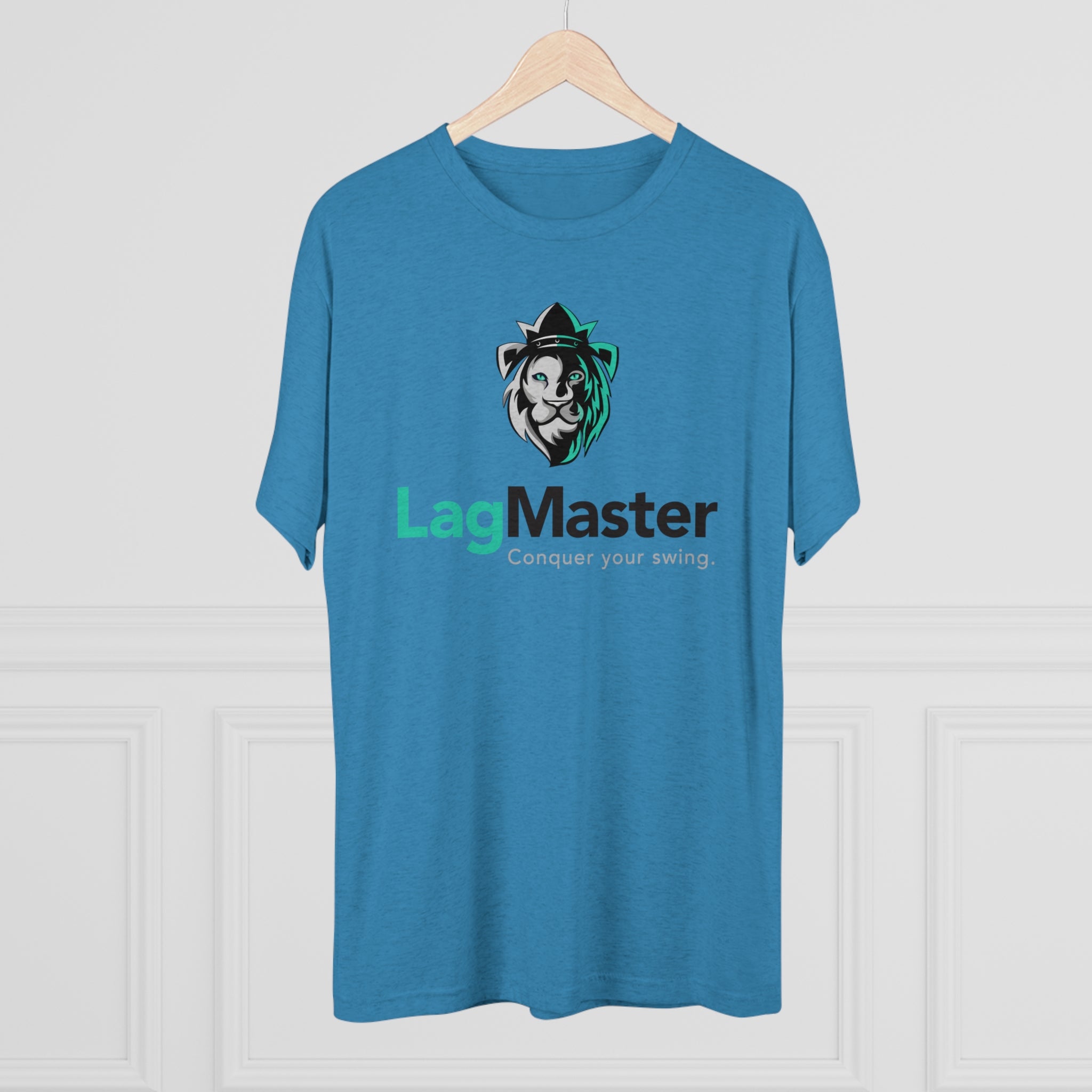 LagMaster Lion Logo Unisex Tri-Blend Crew Tee