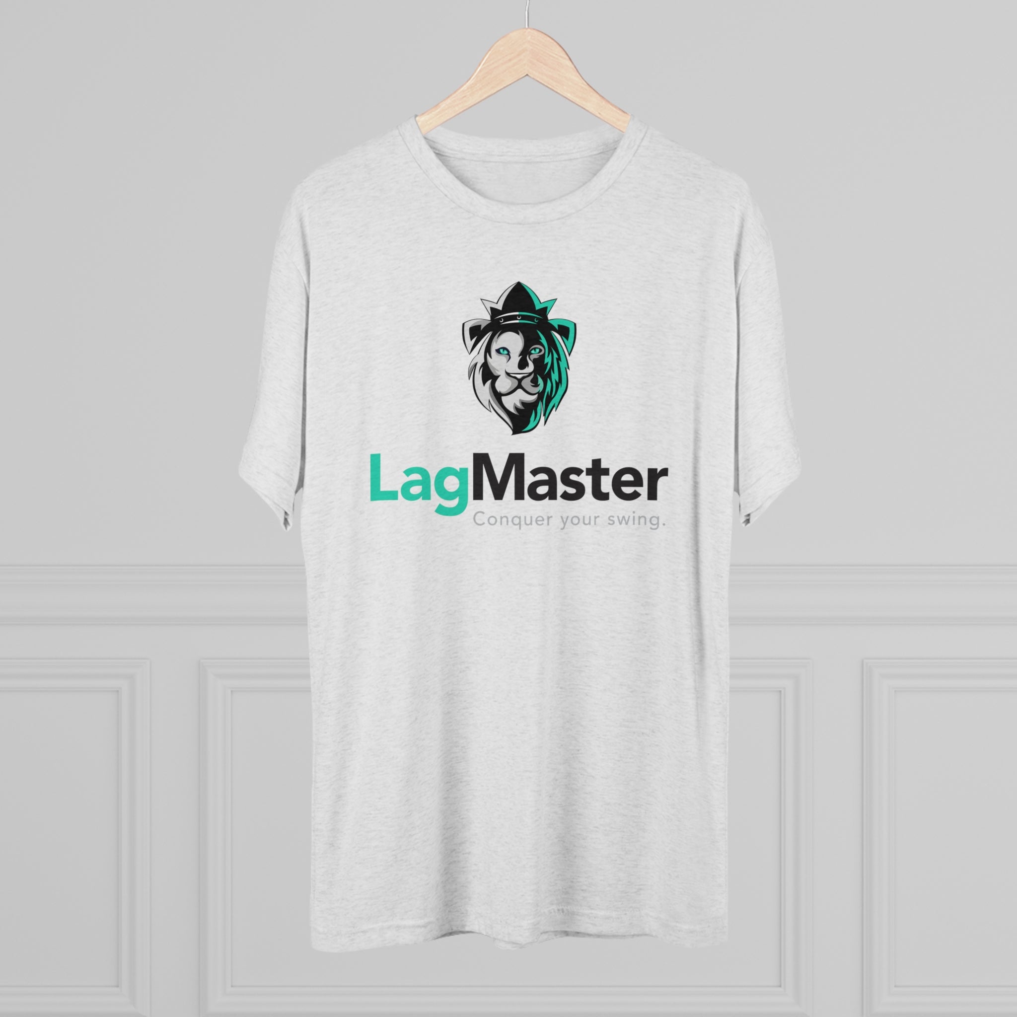 LagMaster Lion Logo Unisex Tri-Blend Crew Tee